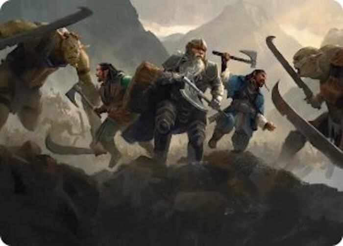 Struggle of Howling Steel Art Card 51 (Art Series: The Hobbit) 