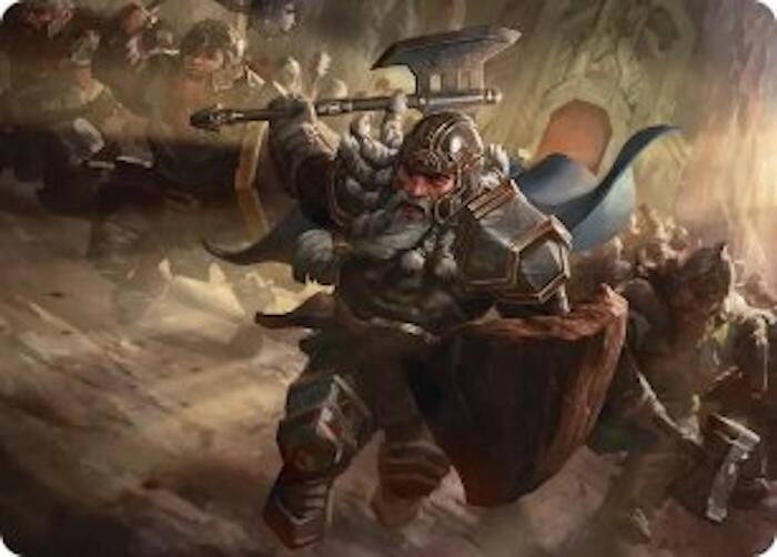 Thorin Mountain king Art Card 19 (Art Series: The Hobbit) 