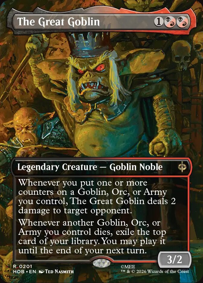 The Great Goblin 201 (The Hobbit)  - Borderless Foil