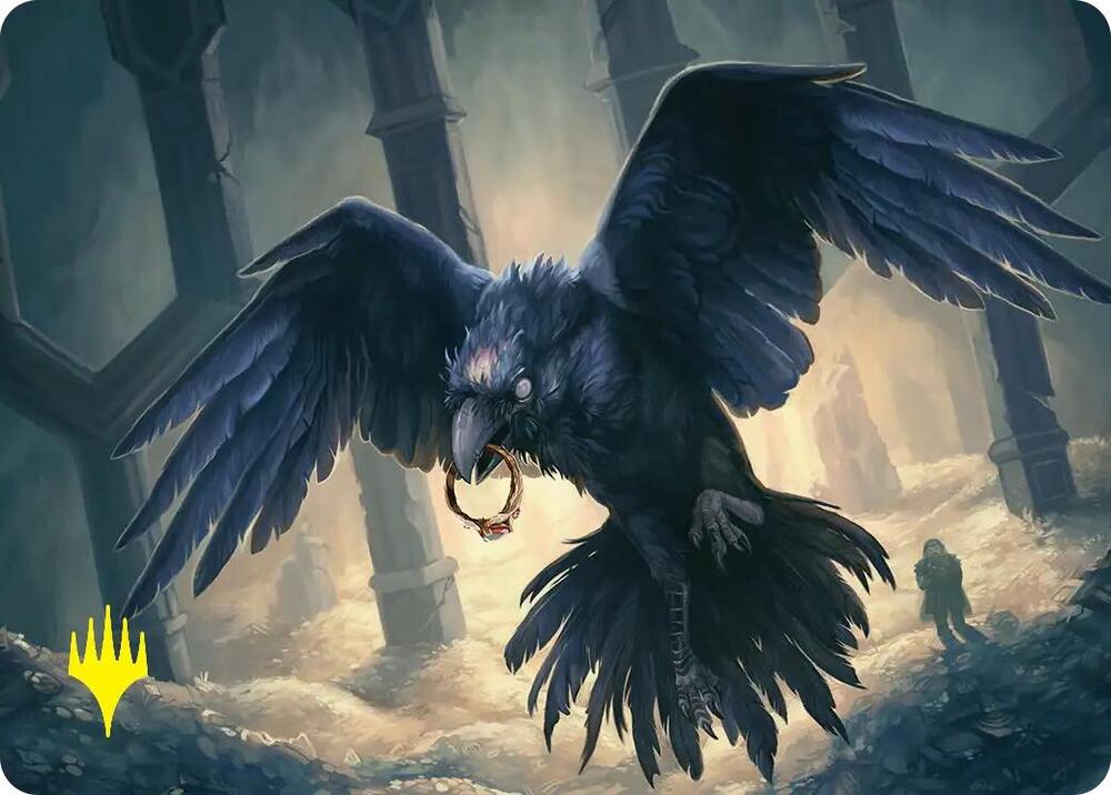 Most Decrepit Old Bird Art Card Gold Stamped 42 (Art Series: The Hobbit) 