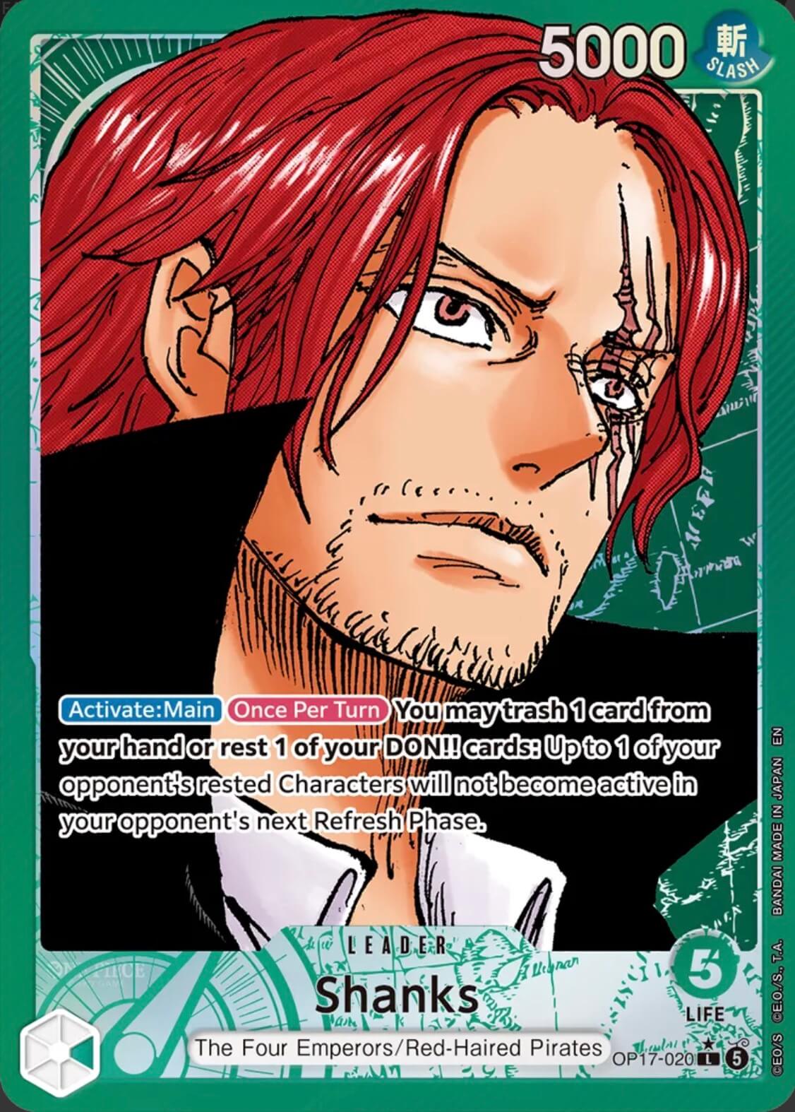 Shanks OP17-020 (The World's Strongest Warriors)  - Alternate Art Foil