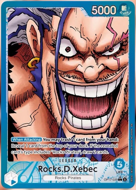 Rocks.D.Xebec OP17-039 (The World's Strongest Warriors)  - Alternate Art Foil