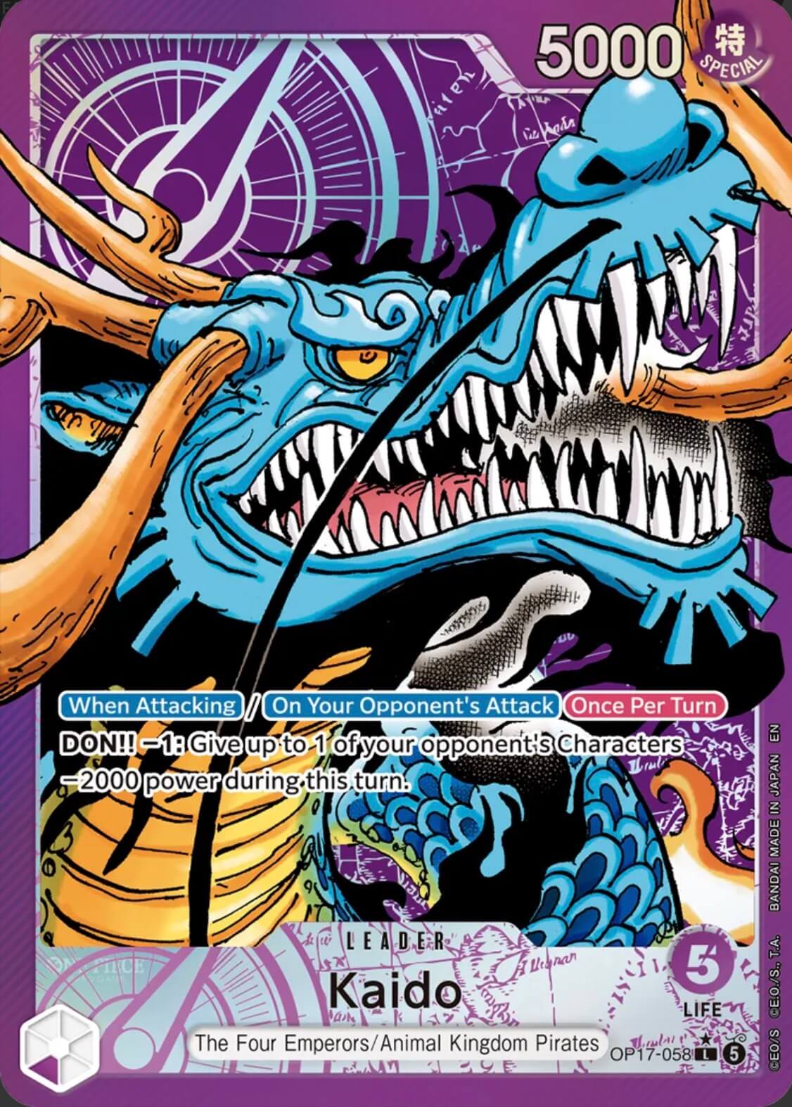 Kaido OP17-058 (The World's Strongest Warriors)  - Alternate Art Foil