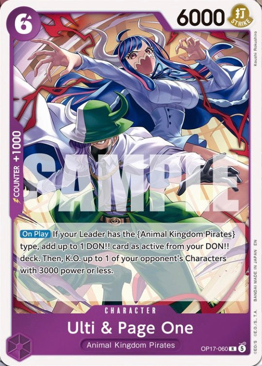 Ulti & Page One OP17-060 (The World's Strongest Warriors)  - Foil