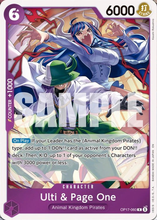 Ulti & Page One OP17-060 (The World's Strongest Warriors)  - Foil