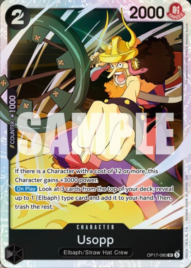 Usopp OP17-080 (The World's Strongest Warriors)  - Foil