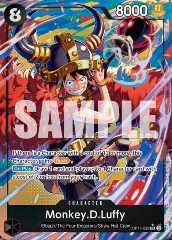 Monkey.D.Luffy OP17-093 (The World's Strongest Warriors)  - Alternate Art Foil