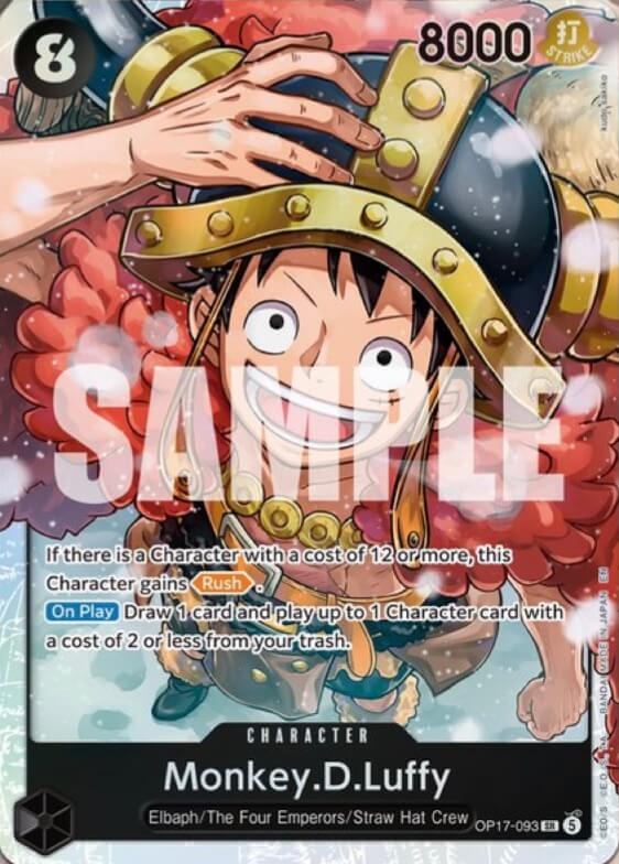 Monkey.D.Luffy OP17-093 (The World's Strongest Warriors)  - Foil