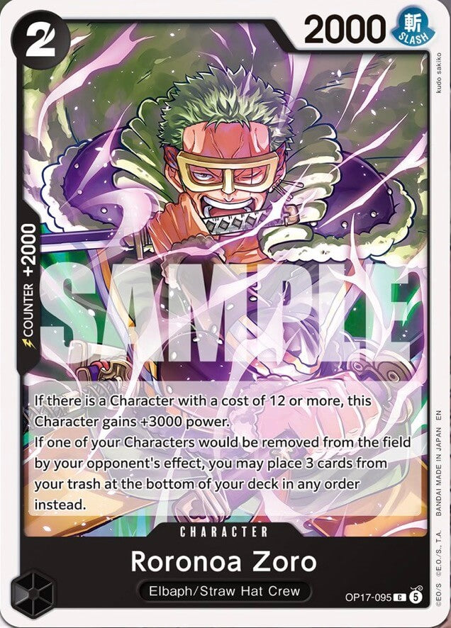 Roronoa Zoro OP17-095 (The World's Strongest Warriors) 