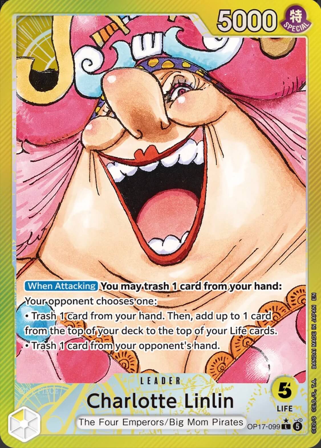 Charlotte Linlin OP17-099 (The World's Strongest Warriors)  - Alternate Art Foil