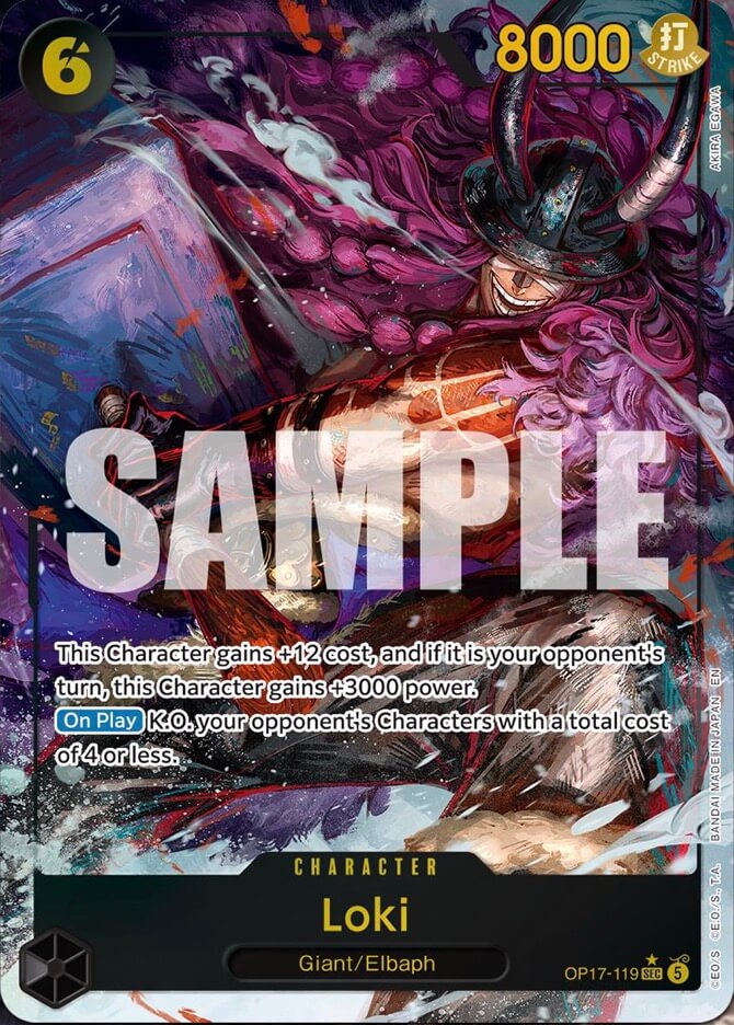 Loki OP17-119 (The World's Strongest Warriors)  - Alternate Art Foil