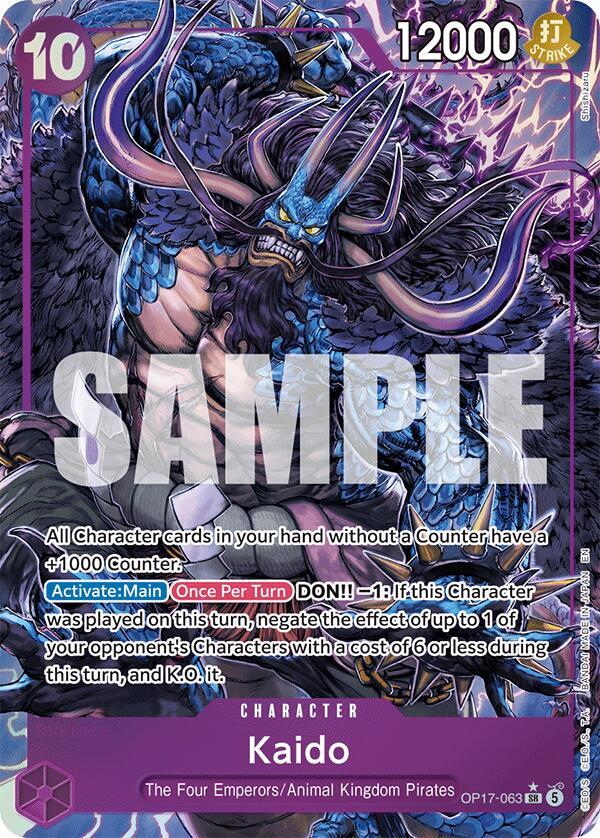 Kaido OP17-063 (The World's Strongest Warriors)  - Alternate Art Foil