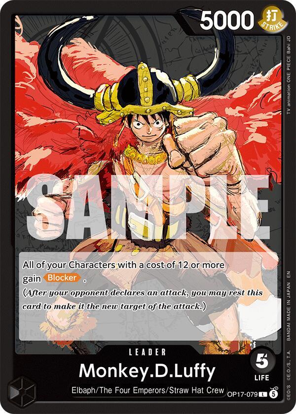 Monkey.D.Luffy OP17-079 (The World's Strongest Warriors) 