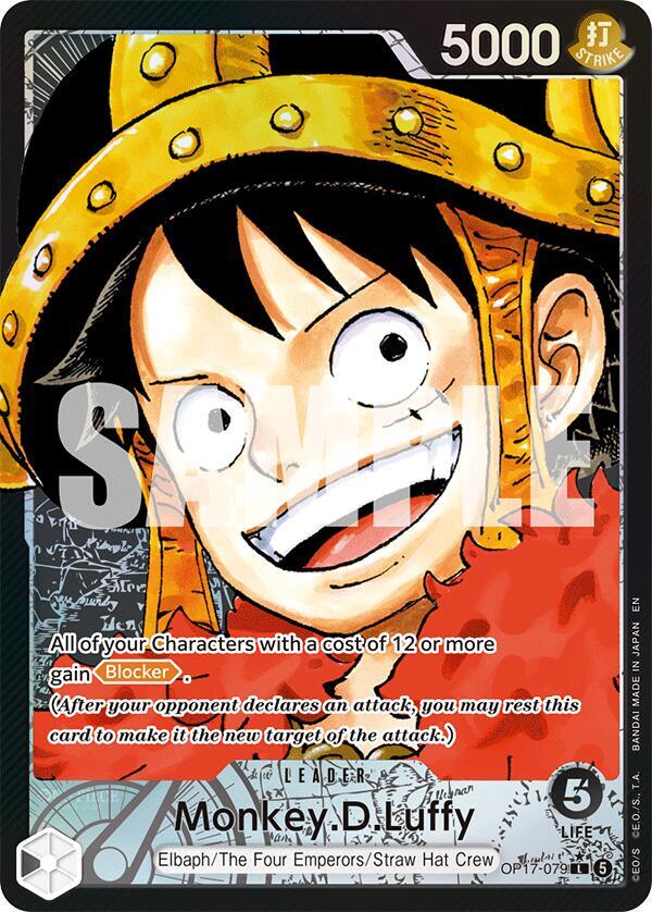 Monkey.D.Luffy OP17-079 (The World's Strongest Warriors)  - Alternate Art Foil