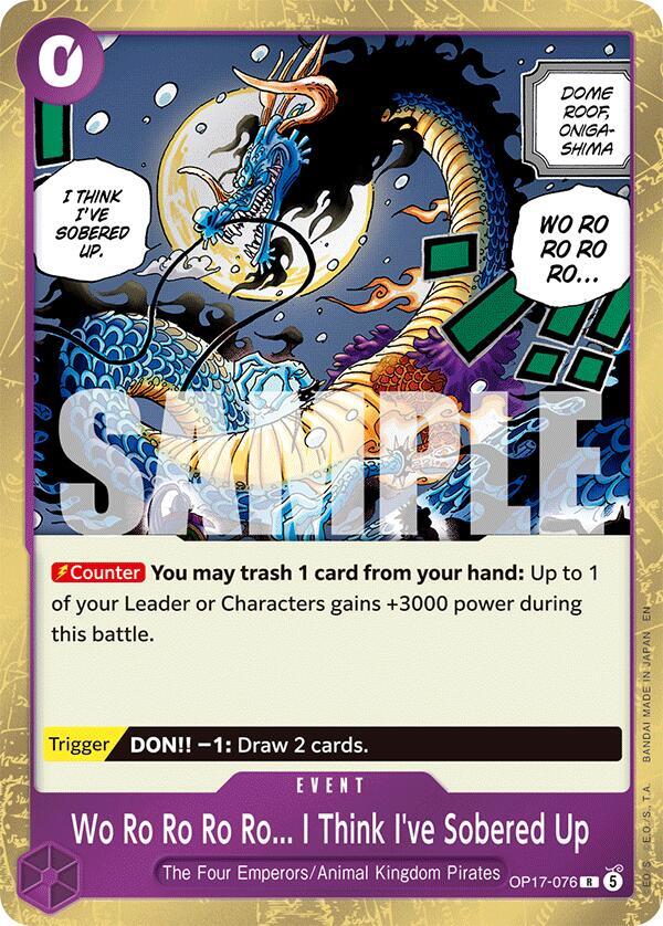 Wo Ro Ro Ro Ro... I Think I've Sobered Up OP17-076 (The World's Strongest Warriors)  - Foil