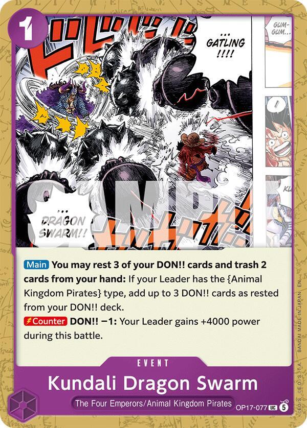 Kundali Dragon Swarm OP17-077 (The World's Strongest Warriors) 