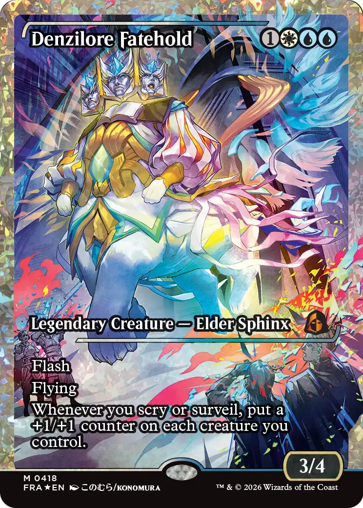 Denzilore Fatehold 418 (Reality Fracture)  - Showcase Fracture Foil