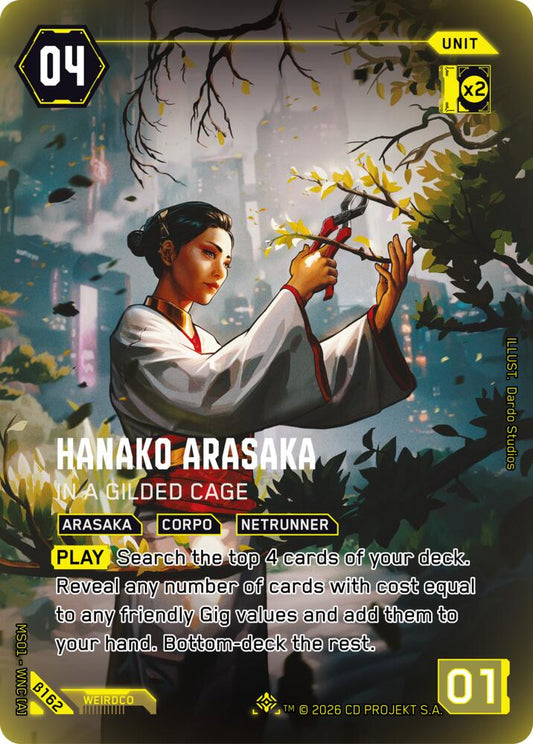 Hanako Arasaka In a Gilded Cage IO B162 (Welcome to Night City - Beta)  - Foil