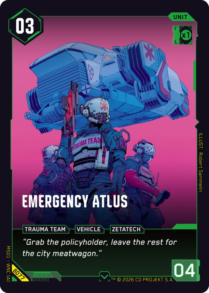 Emergency Atlus B077 (Welcome to Night City - Beta) 