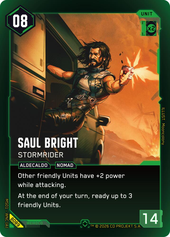 Saul Bright Stormrider B089 (Welcome to Night City - Beta)  - Foil