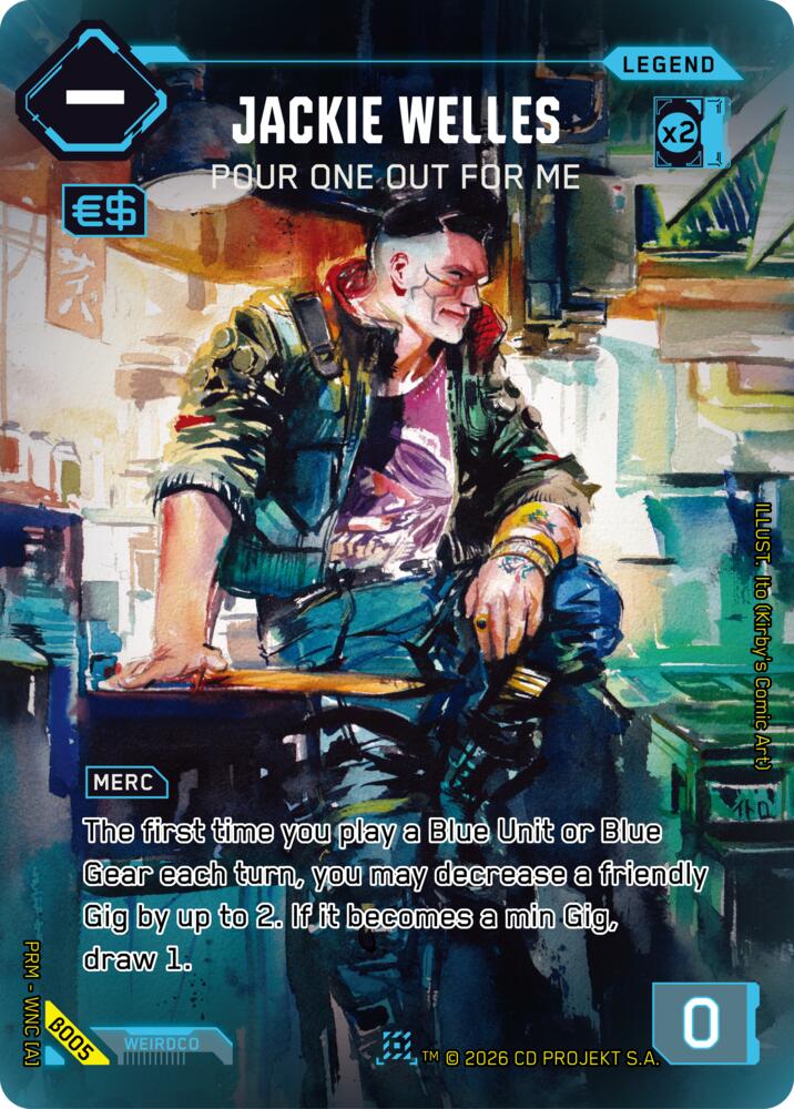 Jackie Welles Pour One Out For Me B005 (Box Toppers - Beta)  - Foil
