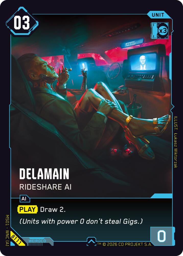 Delamain Rideshare AI B111 (Welcome to Night City - Beta) 