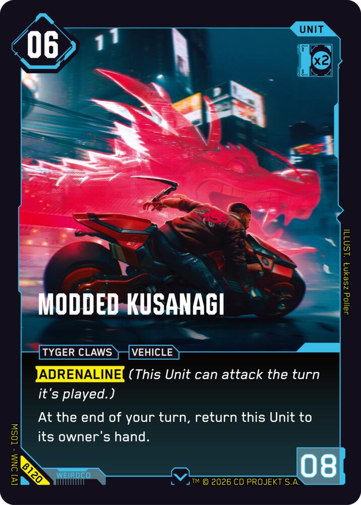 Modded Kusanagi B120 (Welcome to Night City - Beta) 