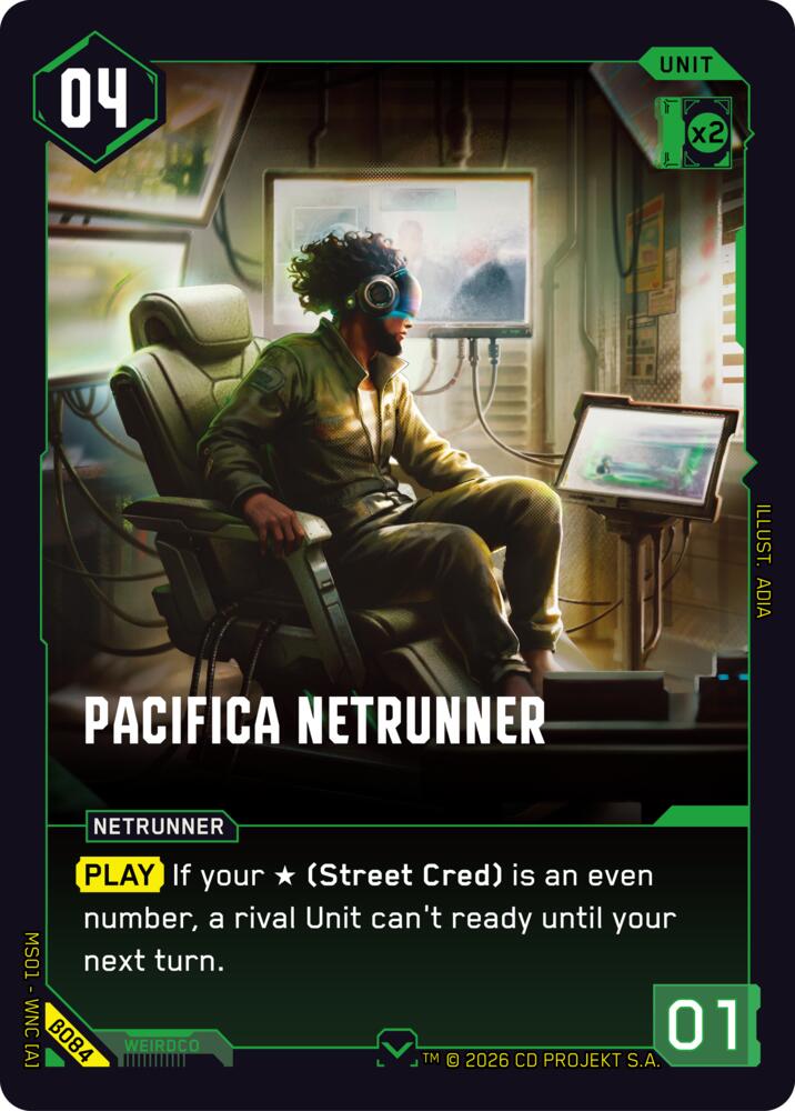 Pacifica Netrunner B084 (Welcome to Night City - Beta) 