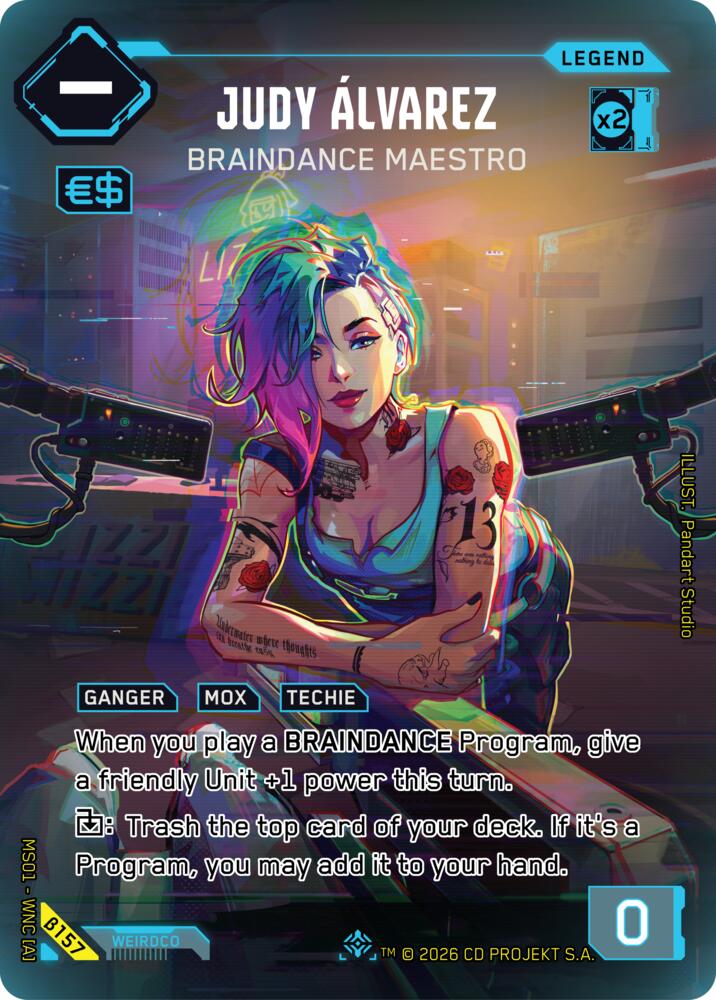 Judy Alvarez Braindance Maestro ILegend B157 (Welcome to Night City - Beta)  - Foil