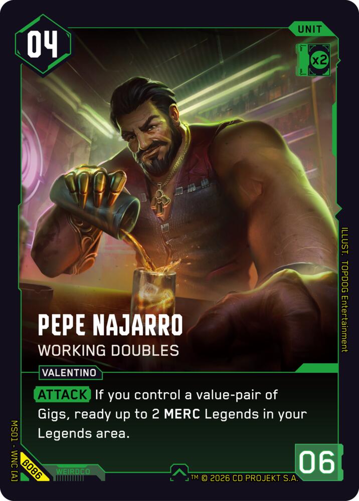 Pepe Najarro Working Doubles B086 (Welcome to Night City - Beta) 