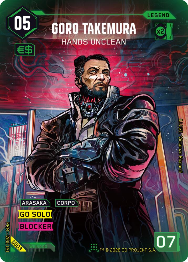 Goro Takemura Hands Unclean B003 (Box Toppers - Beta)  - Foil