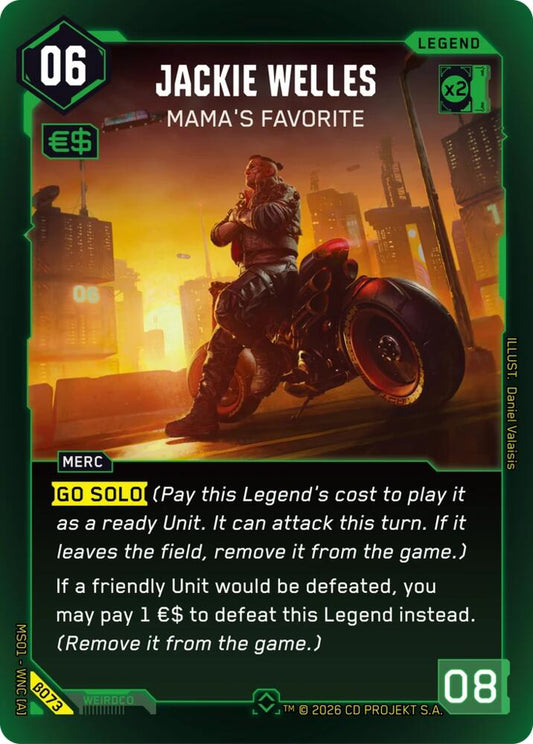 Jackie Welles Mamas Favorite Rare B073 (Welcome to Night City - Beta)  - Foil