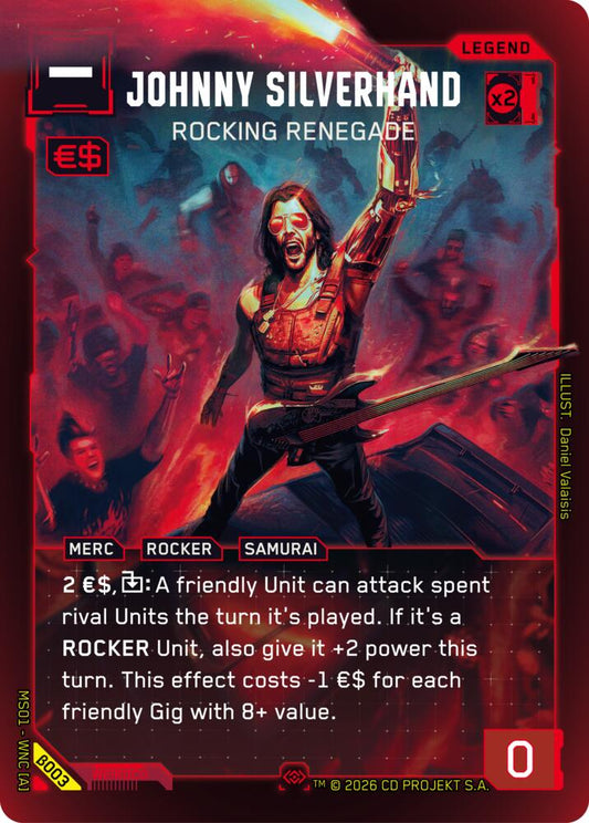 Johnny Silverhand Rocking Renegade Secret B003 (Welcome to Night City - Beta)  - Foil