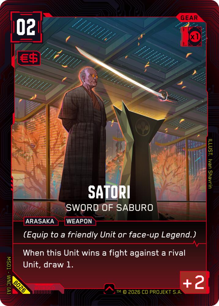 Satori Sword of Saburo B026 (Welcome to Night City - Beta) 
