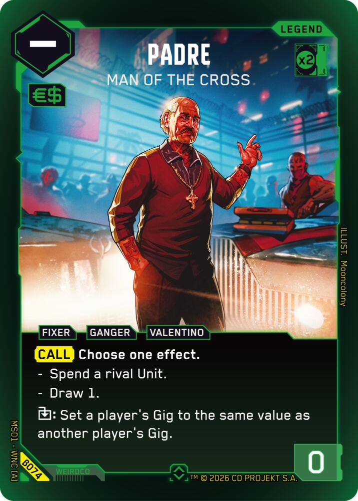 Padre Man of the Cross Rare B074 (Welcome to Night City - Beta)  - Foil