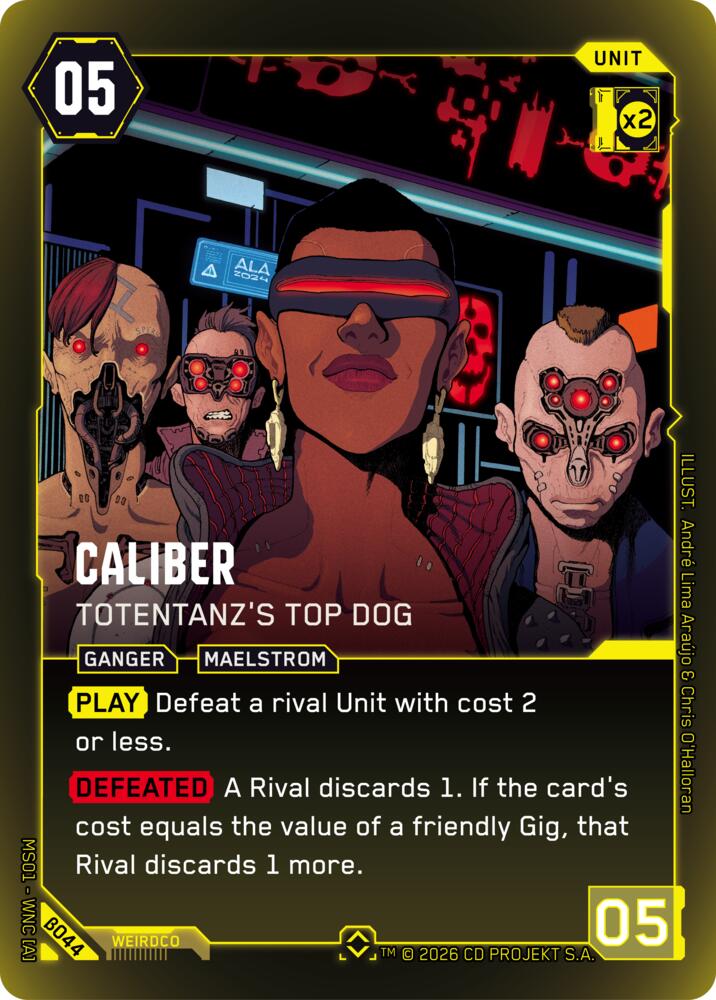 Caliber Totentanzs Top Dog B044 (Welcome to Night City - Beta)  - Foil