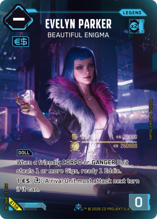 Evelyn Parker Beautiful Enigma ILegend B156 (Welcome to Night City - Beta)  - Foil