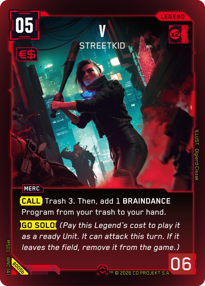 V Streetkid b B005b (Welcome to Night City - Beta)  - Foil