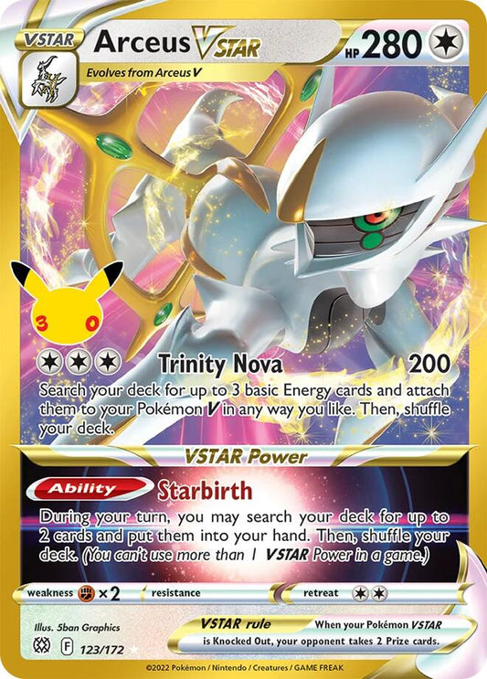 Arceus VSTAR 123/172 (ME: 30th Celebration Classic Collection)  - Holofoil