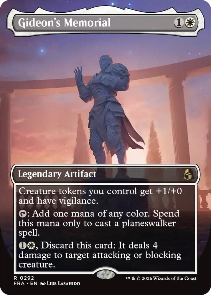 Gideon's Memorial 292 (Reality Fracture)  - Borderless Foil