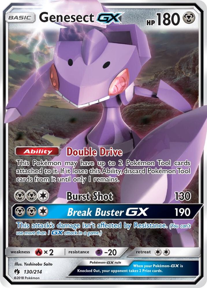 2018 Pokemon SM - Lost Thunder 130/214 Genesect GX Ultra Rare