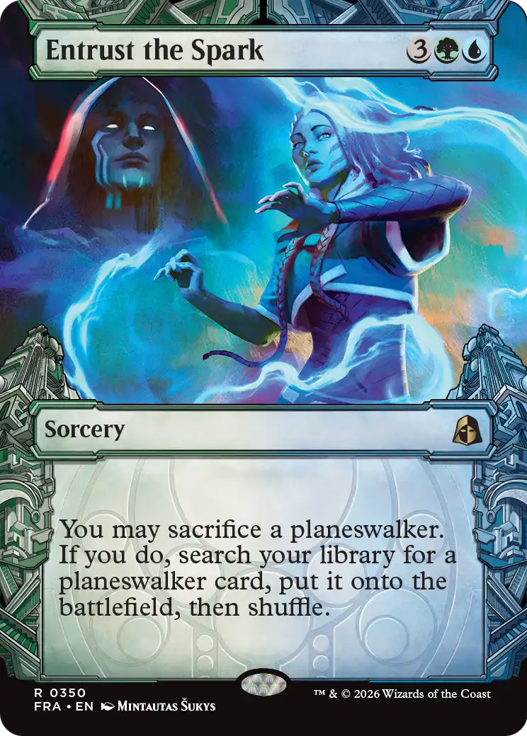 Entrust the Spark 350 (Reality Fracture)  - Showcase Foil