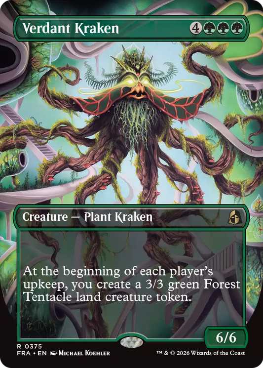 Verdant Kraken 375 (Reality Fracture)  - Borderless Foil