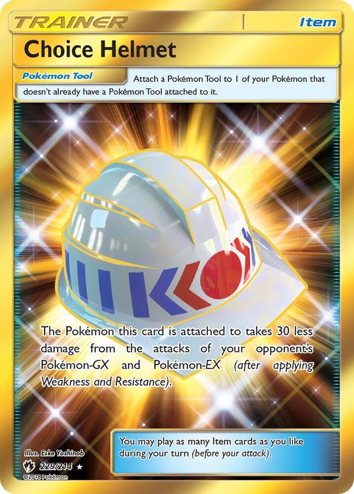 2018 Pokemon SM - Lost Thunder 229/214 Choice Helmet Secret Rare
