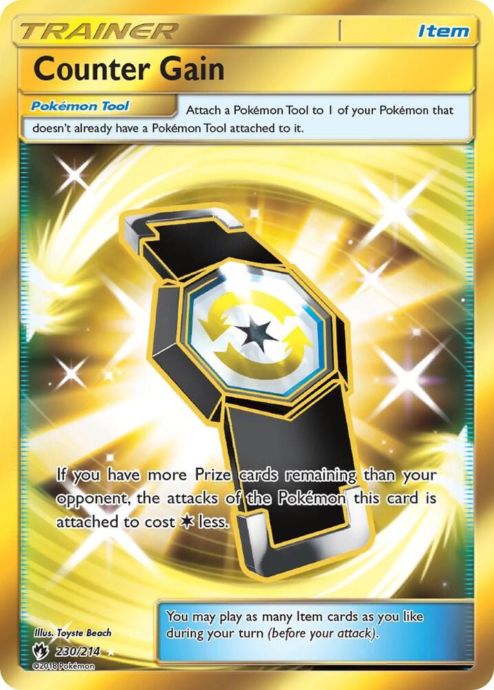 2018 Pokemon SM - Lost Thunder 230/214 Counter Gain Secret Rare