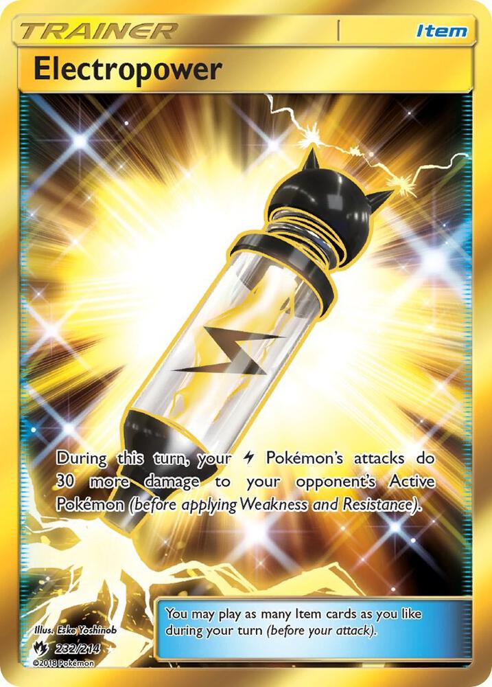 2018 Pokemon SM - Lost Thunder 232/214 Electropower Secret Rare