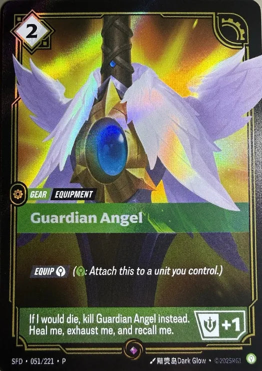Guardian Angel (Top 8) 051/221 (Riftbound Organized Play Promotional Cards)  - Foil