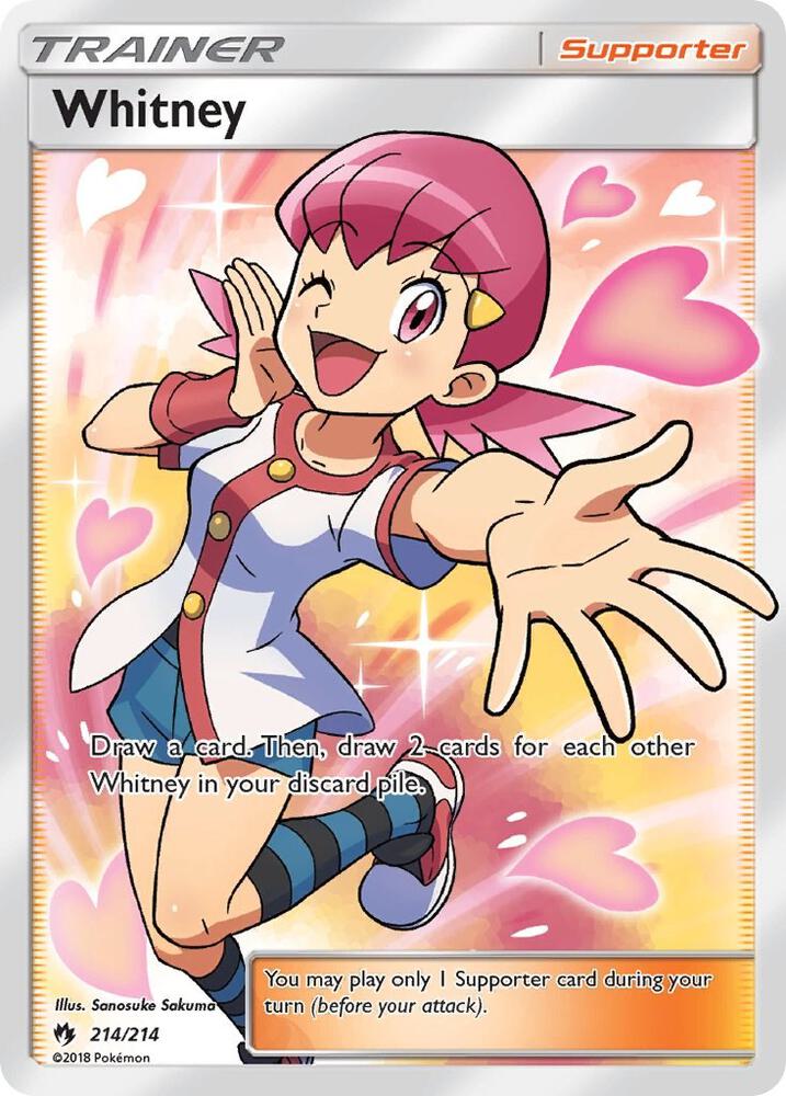 2018 Pokemon SM - Lost Thunder 214/214 Whitney (Full Art) Ultra Rare
