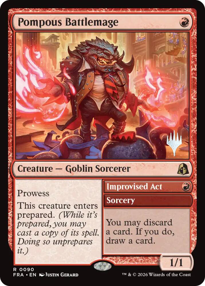 Pompous Battlemage 90 (Promo Pack: Reality Fracture)  - Foil
