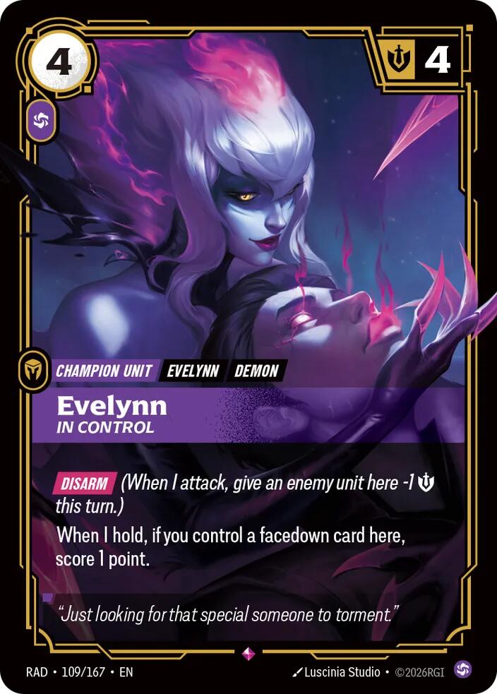 Evelynn - In Control 109/167 (Radiance)  - Foil